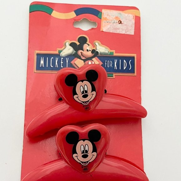 VINTAGE LOT OF MICKEY MOUSE HAIR ACCESSORIES AND BUTTON COVERS, COLLECTIBLES - Picture 5 of 11